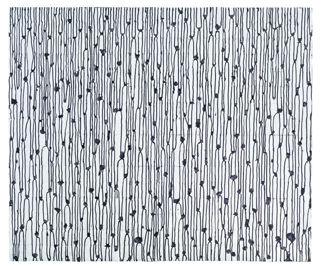 Hanns-Schimansky-Sans-titre-2009-Encre-de-Chine-sur-papier-plié-1208-x-1442-cm